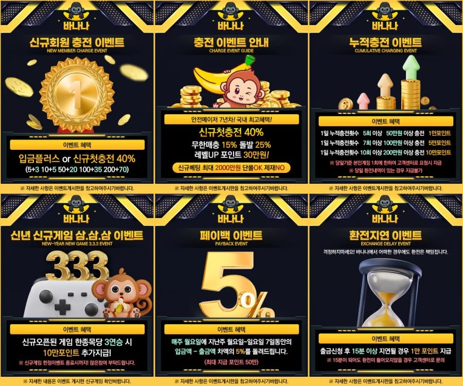 바나나토토 쿠폰 이벤트 프로모션 안내